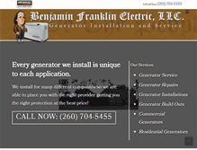 Tablet Screenshot of benfranklinelectric.org